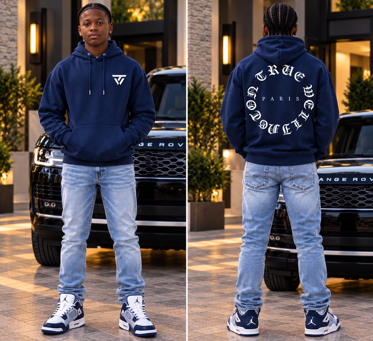 Navy Unisex hoodie