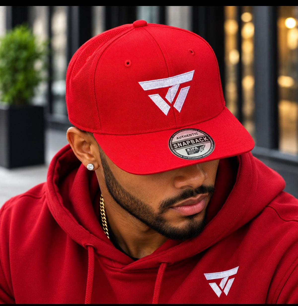 The White Logo fitted hat
