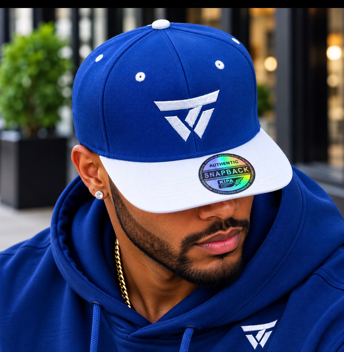 The White Logo fitted hat