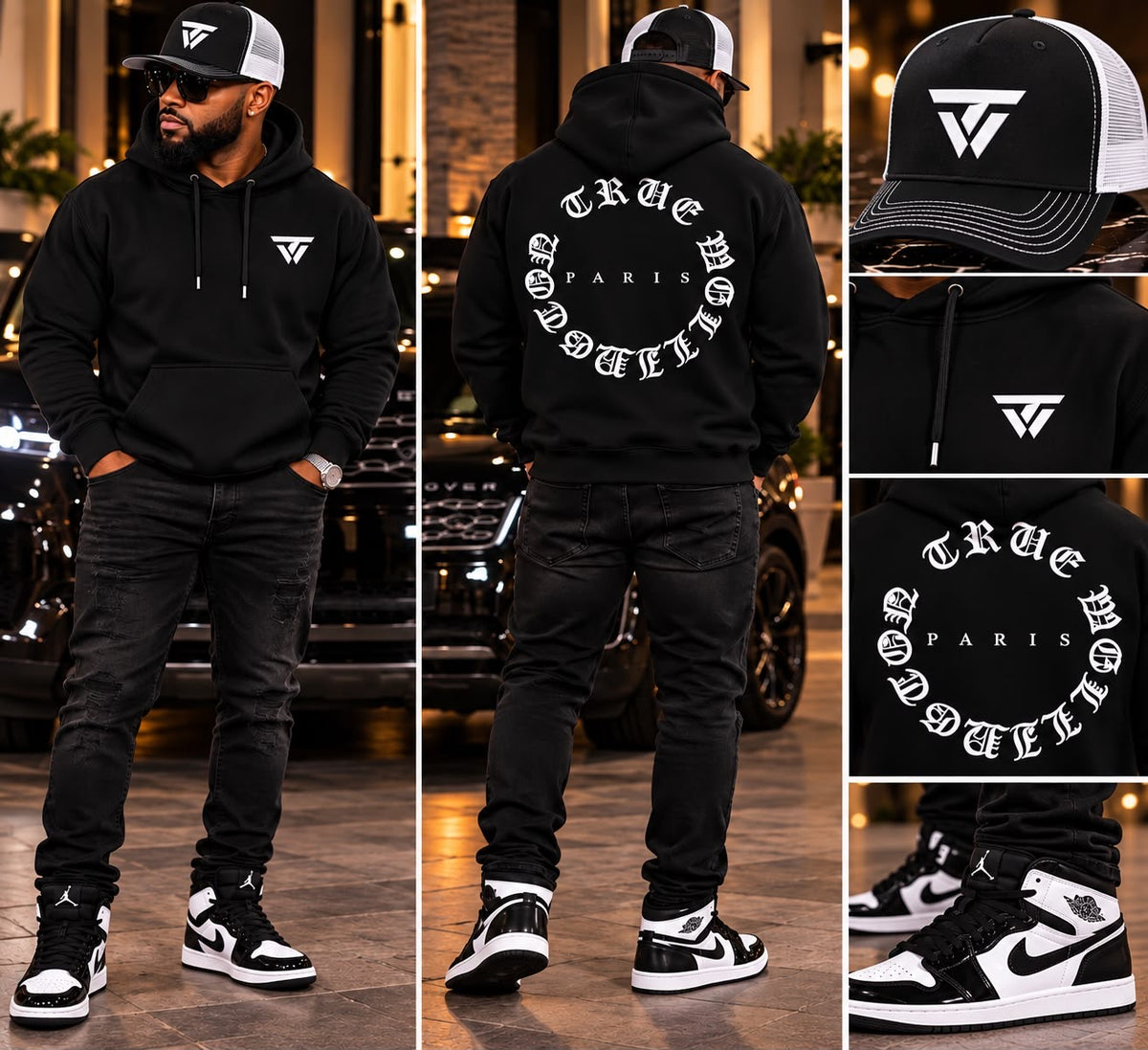Black & White Unisex hoodie