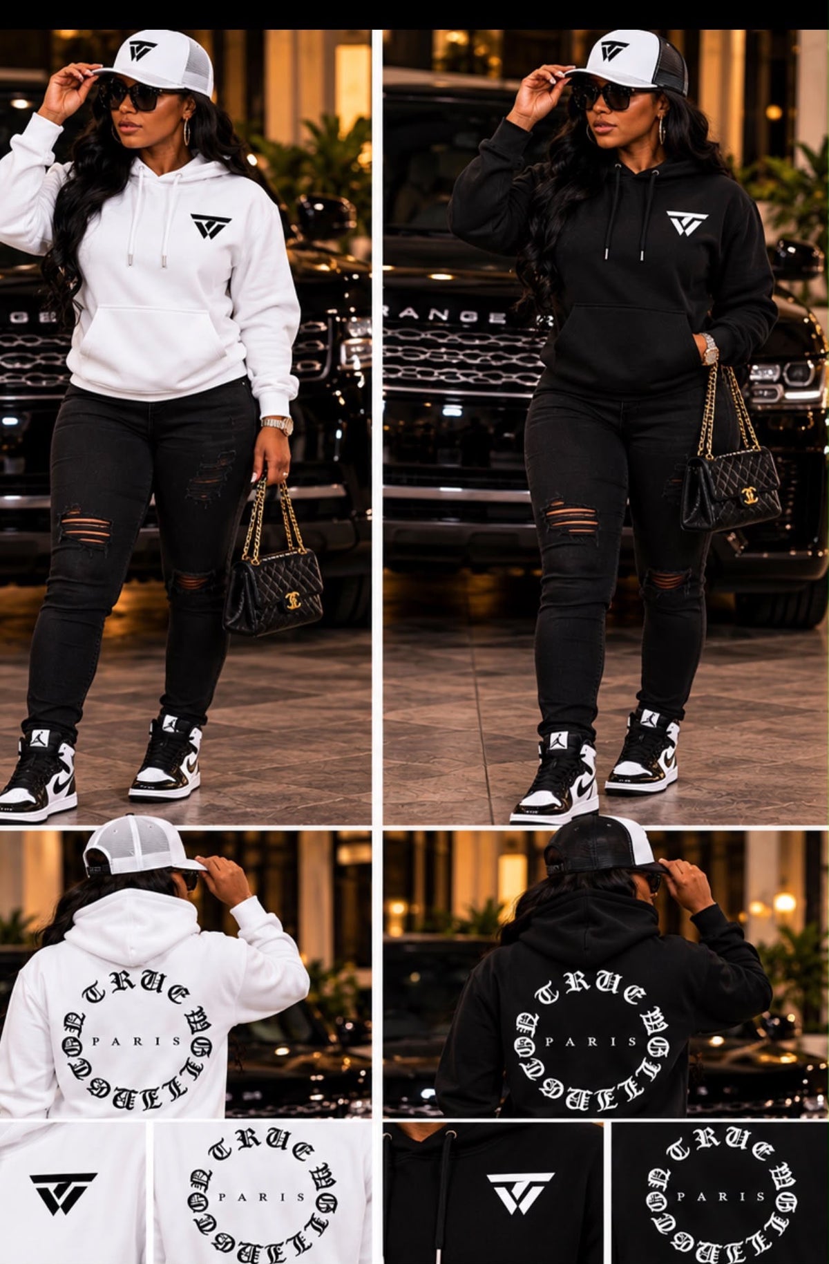 Black & White Unisex hoodie