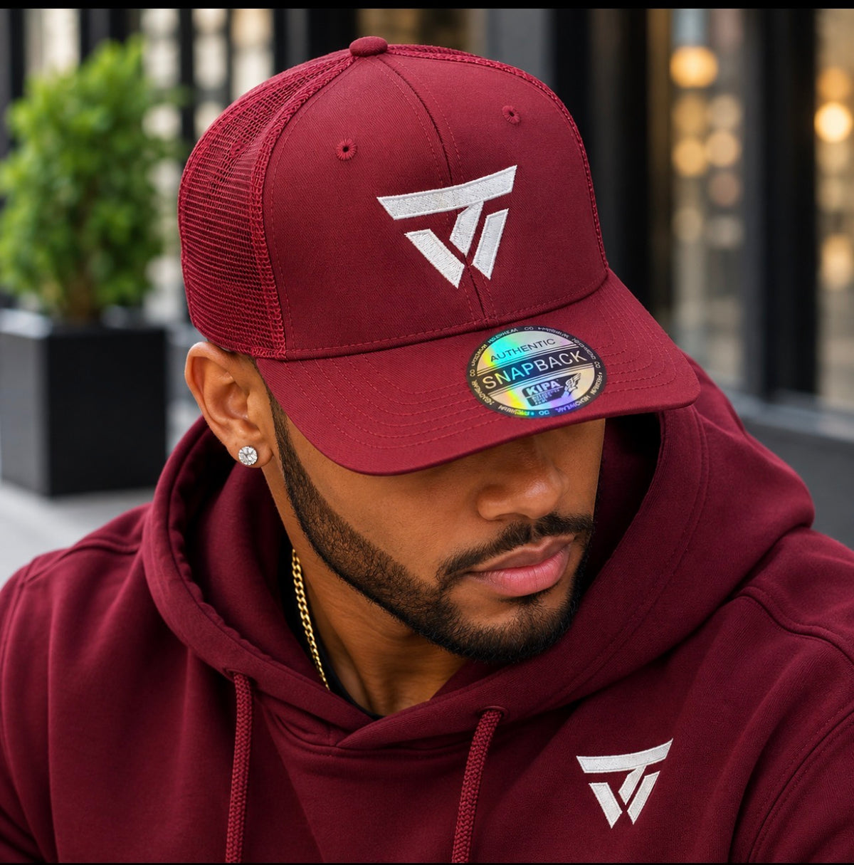 The White Logo fitted hat
