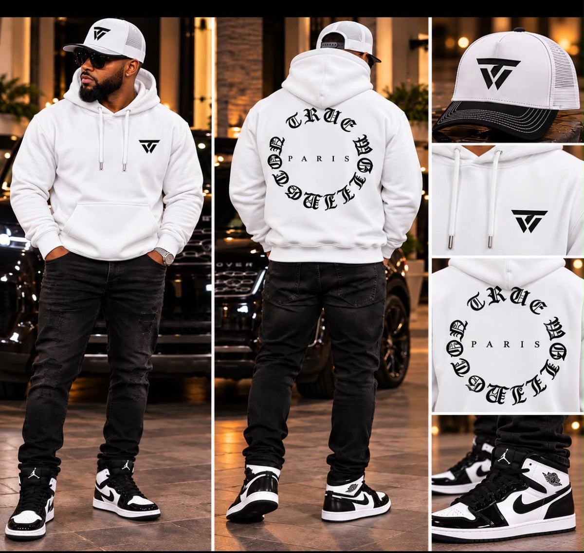 Black & White Unisex hoodie