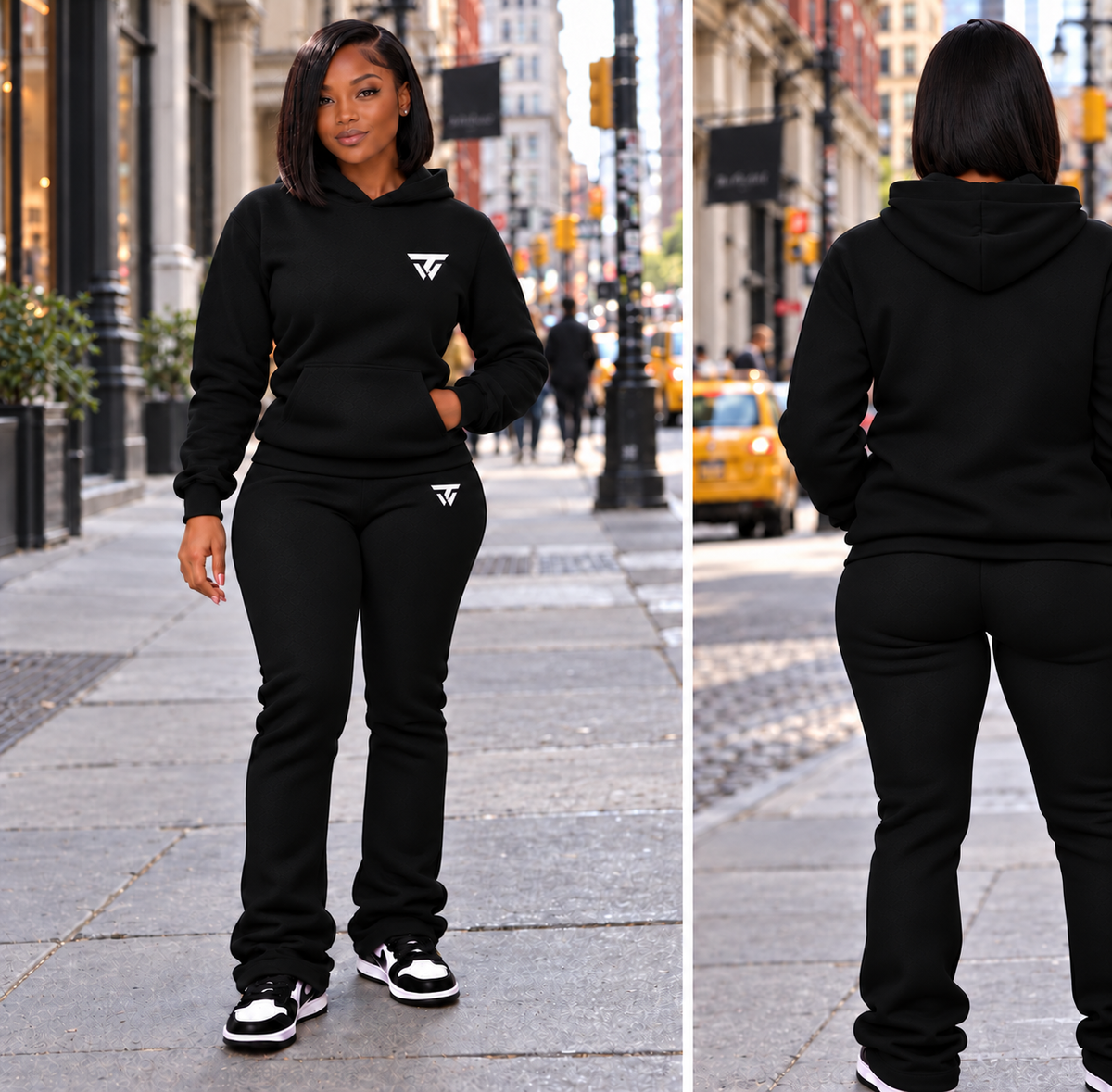 The Signature Slim Flare Sweatsuit - Women